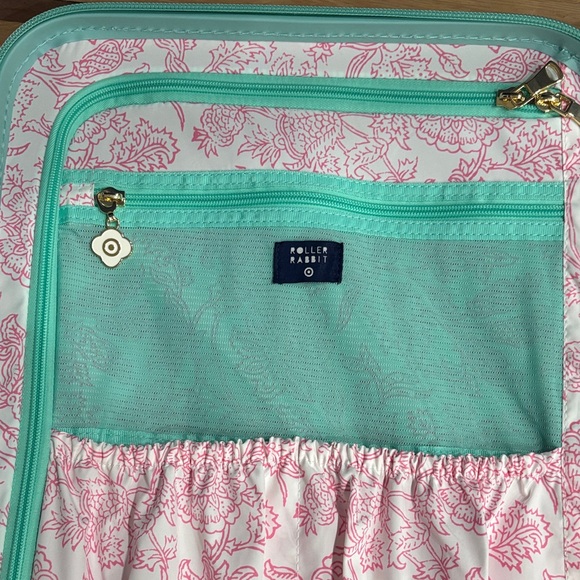 Roller Rabbit Colorful Heart Pattern Suitcase - Picture 7 of 10